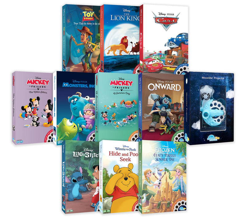 Moonlite Storytime Universal Phone Projector with 10-Book Bundle — Main view