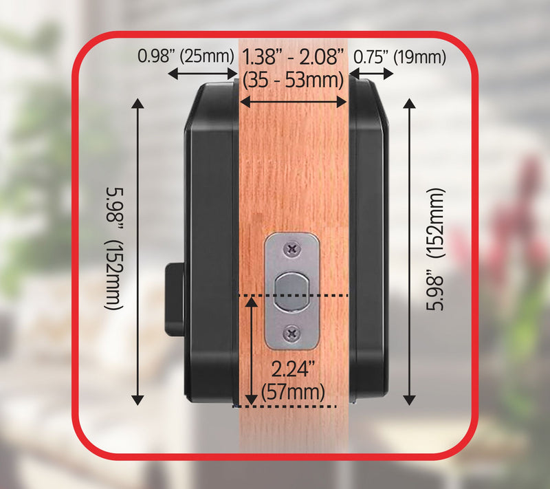Energizer 5 in 1 Smart Bluetooth Door Lock with Doorbell — View 9