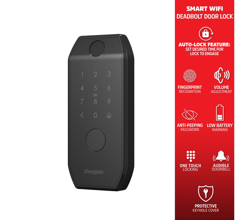 Energizer 5 in 1 Smart Bluetooth Door Lock with Doorbell — View 7