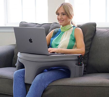 Limitless Lap Desk Memory Foam Pillow with 2 cup Holders — View 8
