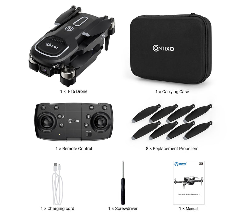 Contixo Arctic F16 FPV 1080P HD Camera Stunt Drone with Case — View 7