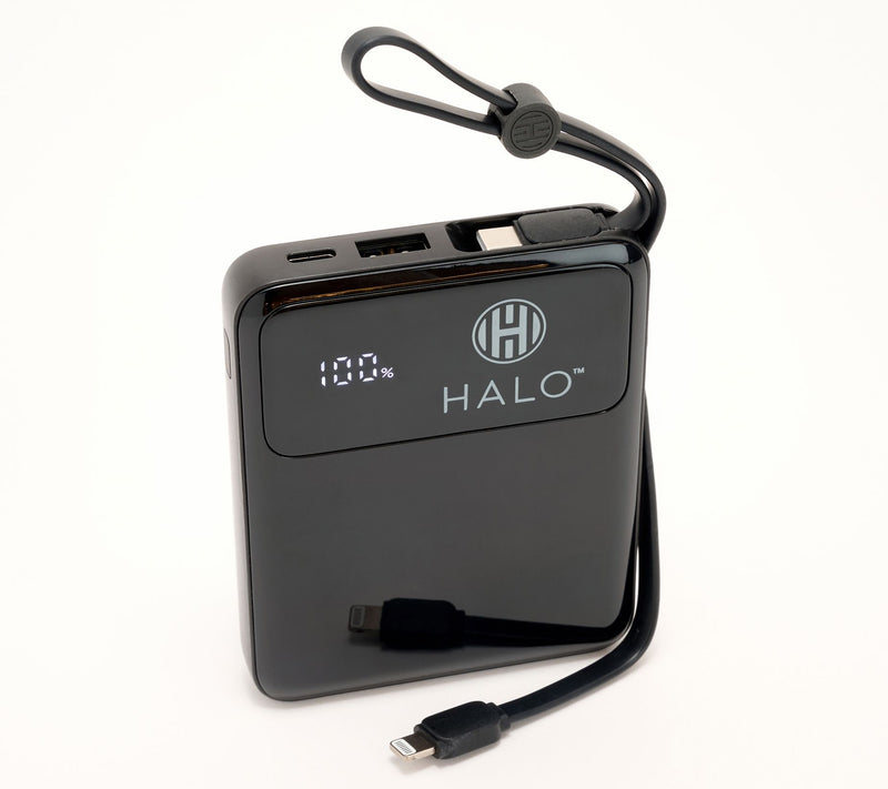 HALO 5,000mAh Power Bank w/ Built-In Cables — View 7
