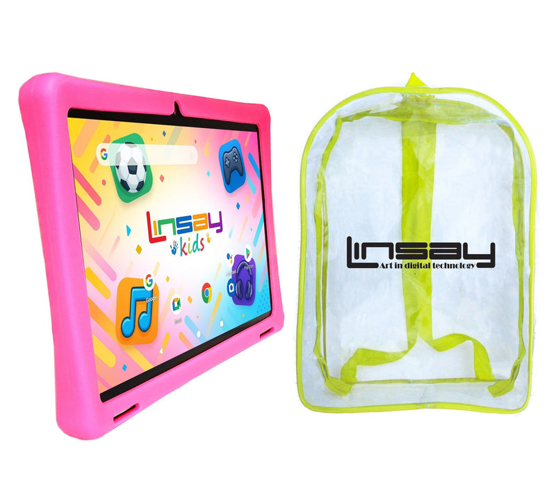 LINSAY 10.1"Octa Core 4GB Ram 256GB Storage w/Kids Case Bag — View 13