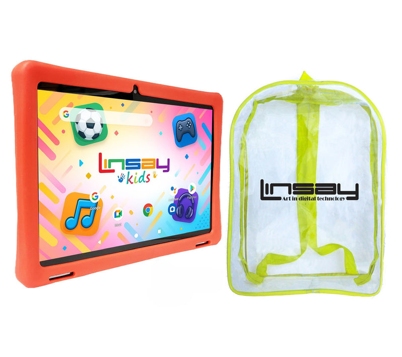 LINSAY 10.1"Octa Core 4GB Ram 256GB Storage w/Kids Case Bag — View 4
