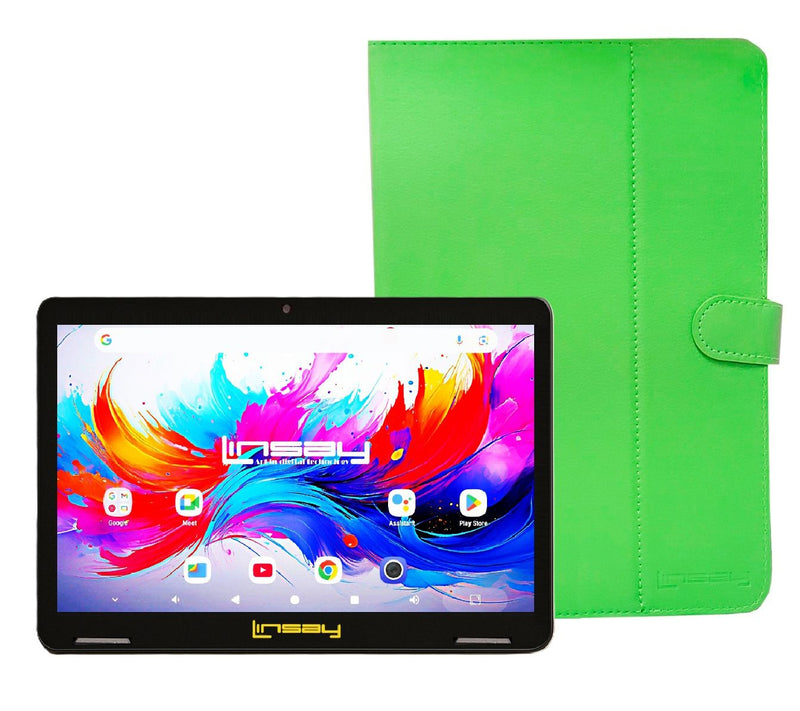 LINSAY 10.1" Octa Core 4GB Ram 256GB Storage w/Case — View 2