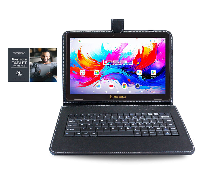 LINSAY 10.1"Octa Core 4GB Ram 256GB Storage w/Key OfficeSuite — Main view