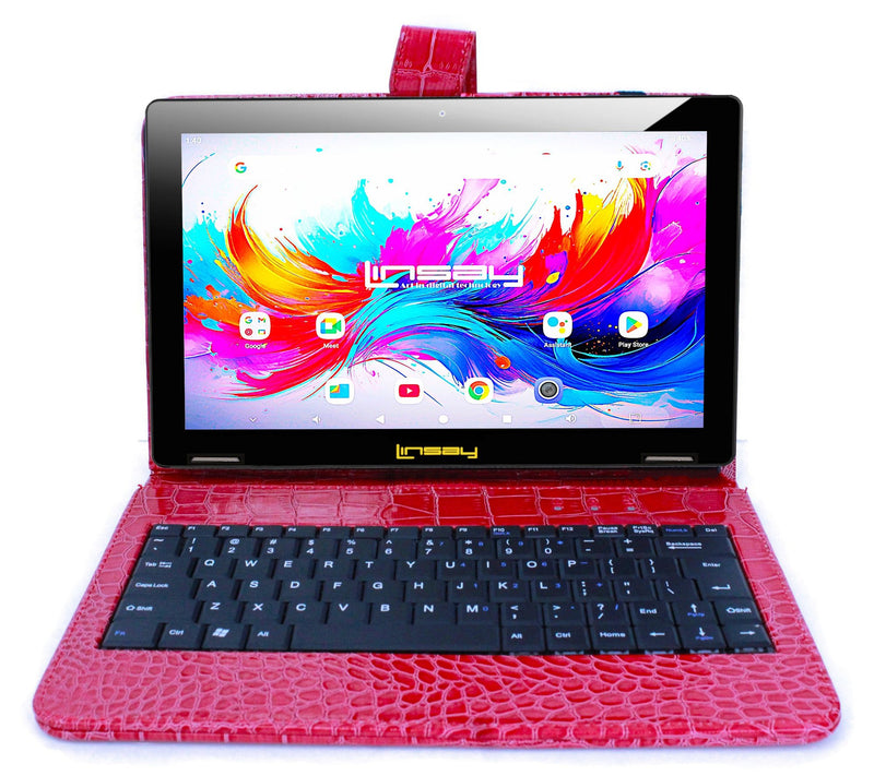 LINSAY 10.1"Octa Core 4GB Ram 256GB Storage w/Croc Key — View 15