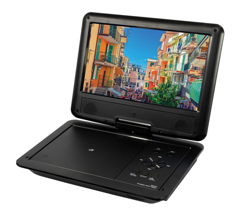 GPX 9" Portable DVD Player with Swivel Screen and Remote — View 9
