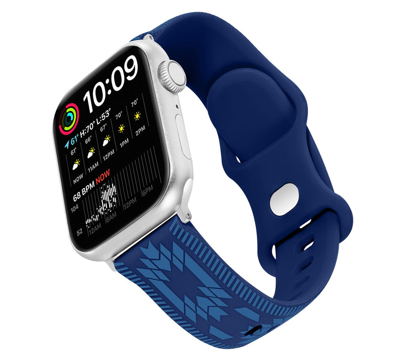 Wrangler Silicone Band with Western Aztech Pattern for Apple W — View 2