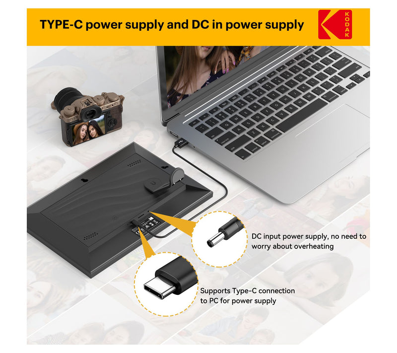 KODAK 10-Inch Wi-Fi Enabled Digital Photo Frame- 32G storage — View 7