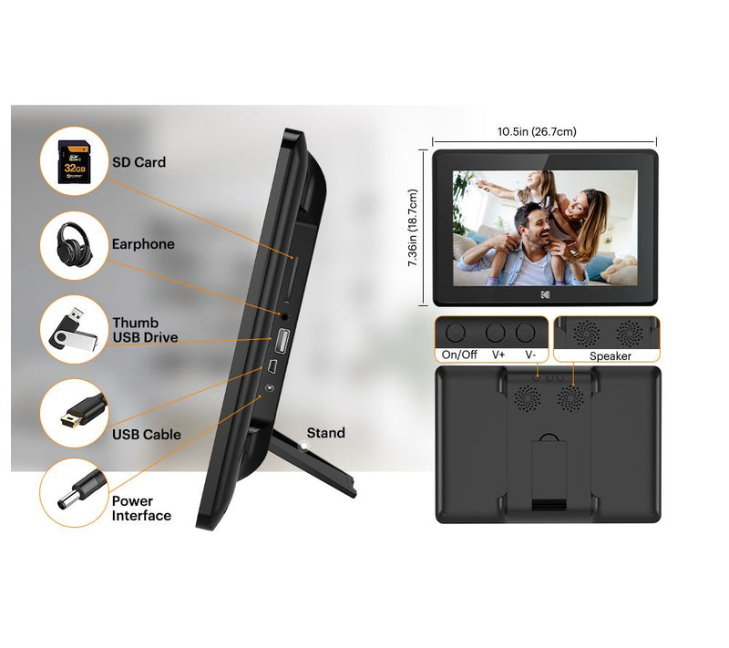 Kodak 10 inch 16G Touchscreen WIFI Digital Photo Frame — View 2