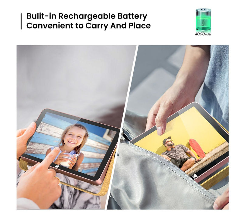Kodak 10 inch metal WiFi Digital Photo Frame Long Battery — View 7