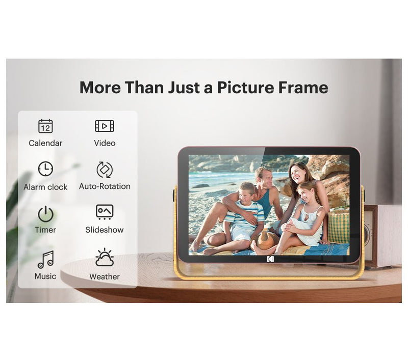 Kodak 10 inch metal WiFi Digital Photo Frame Long Battery — View 4