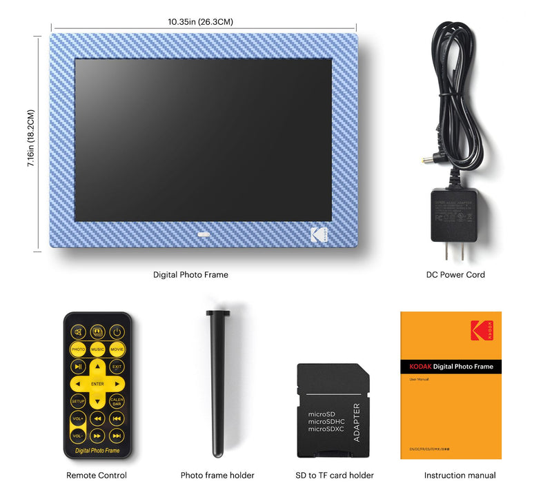 Kodak 10 Inch classical Digital Photo Frame-remote control — View 3