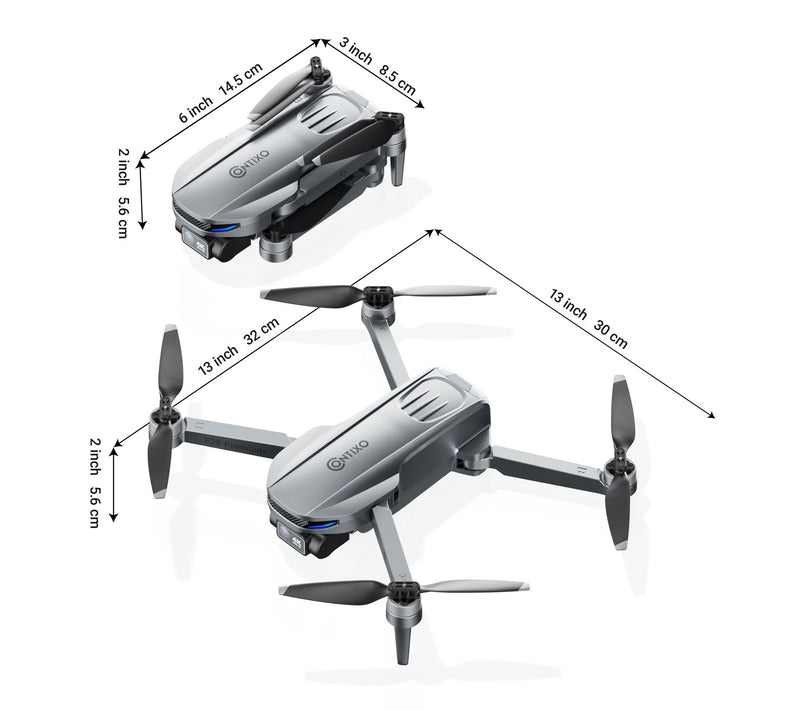 Contixo F28 Premium Aerial Drone Skins with Remote Controller — View 6