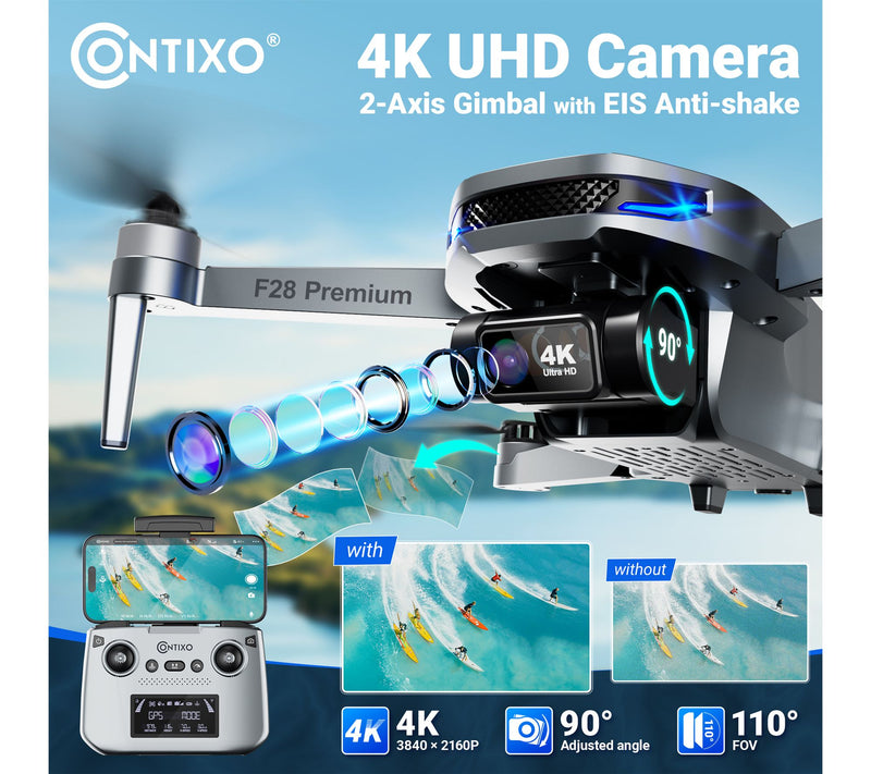 Contixo F28 Premium Aerial Drone Skins with Remote Controller — View 8