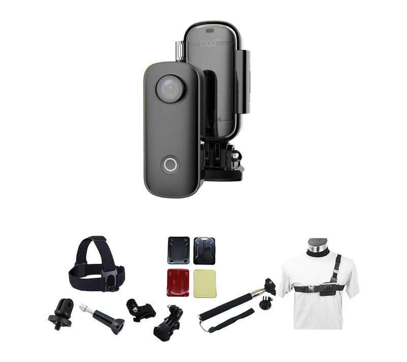 SJCAM C100+ 1080P Sports Action Camera Bundle — View 9