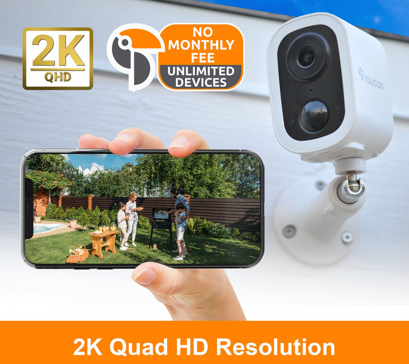Toucan Wireless 2K S4 Security Camera with Motion Detection — View 2