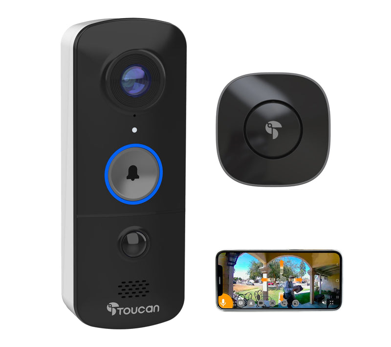Toucan Wireless V3 Video Doorbell with Doorbell Chime — Main view