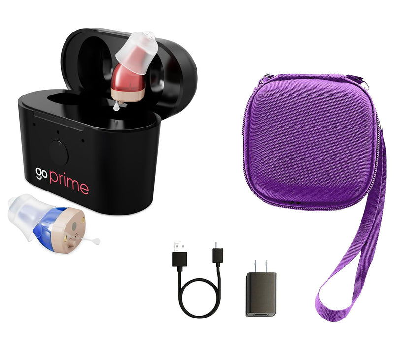 GoHearing GoPrime In Ear Hearing Aids with Zip Case — View 9