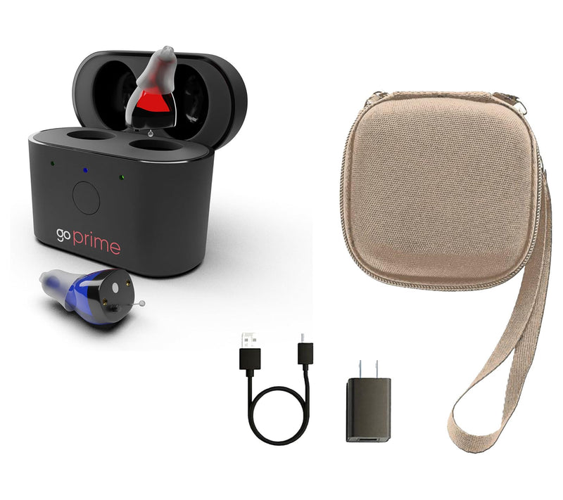 GoHearing GoPrime In Ear Hearing Aids with Zip Case — View 21