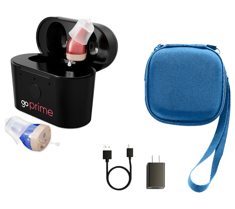 GoHearing GoPrime In Ear Hearing Aids with Zip Case — View 5