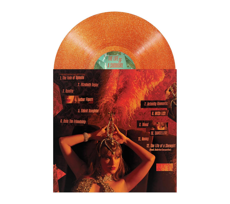 Taylor Swift: The Life of a Showgirl - Orange Glitter Vinyl — View 2