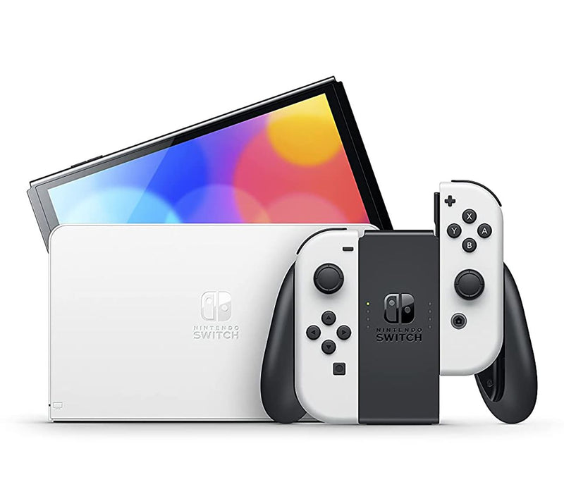 Nintendo Switch OLED 65GB Console with Mario +Rabbids Bundle — View 3