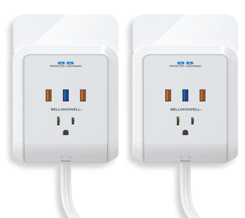 Bell & Howell Set of 2 Power Outlets w/ 6 Ports & Surge Protector — Main view