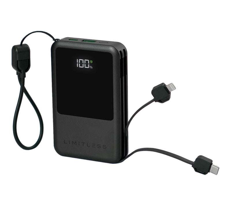 Limitless 10,000mAh Power Bank w/ Built in Cables & 15W Magnetic Charge — View 18