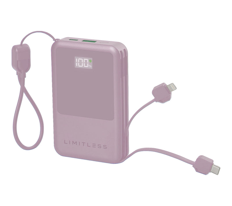 Limitless 10,000mAh Power Bank w/ Built in Cables & 15W Magnetic Charge — View 20