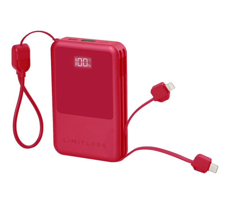 Limitless 10,000mAh Power Bank w/ Built in Cables & 15W Magnetic Charge — View 22