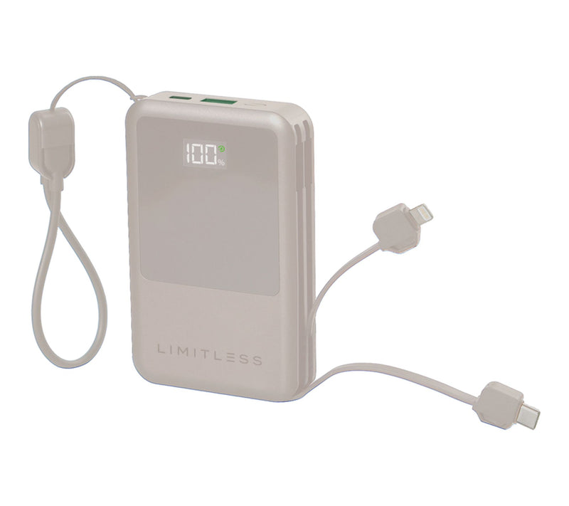 Limitless 10,000mAh Power Bank w/ Built in Cables & 15W Magnetic Charge — View 24