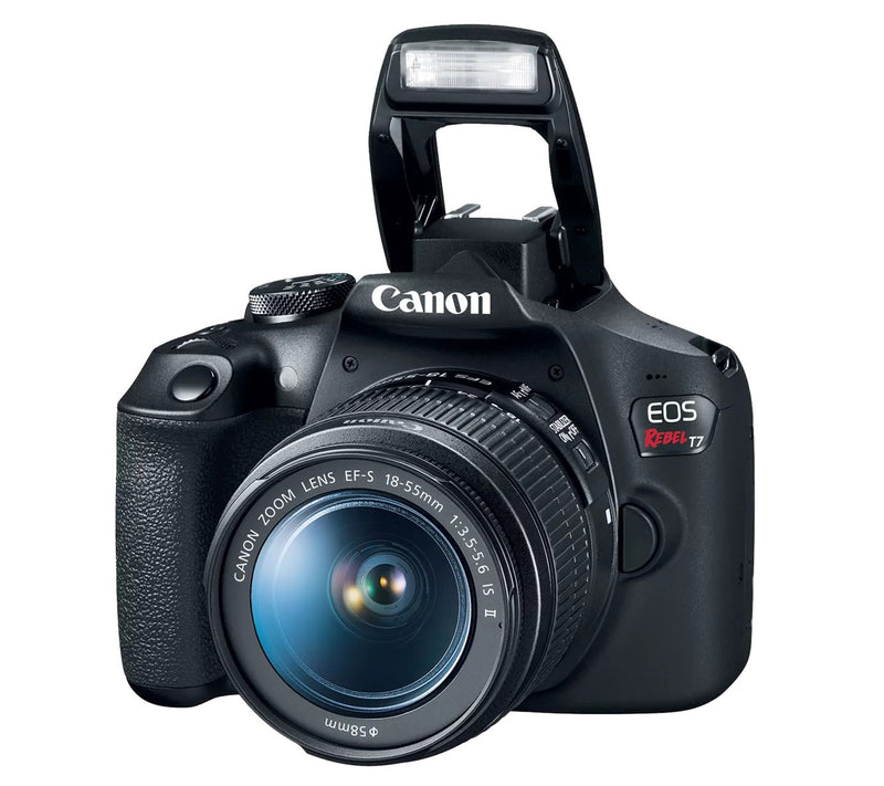 Canon EOS Rebel T7 DSLR Camera w/18-55mm Lens, Carry Bag &64GB Memory Card — View 4