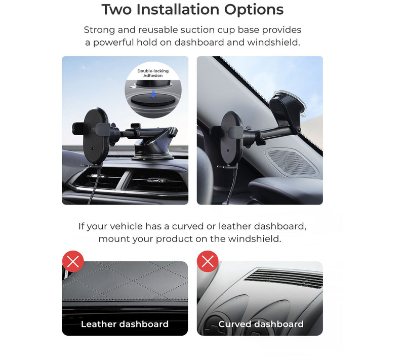 iOttie Auto Sense 2 Wireless Dash & Windshield Mount — View 6