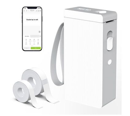 Nelko P22 Bluetooth Label Printer with 100pc Roll and 180pc Ro