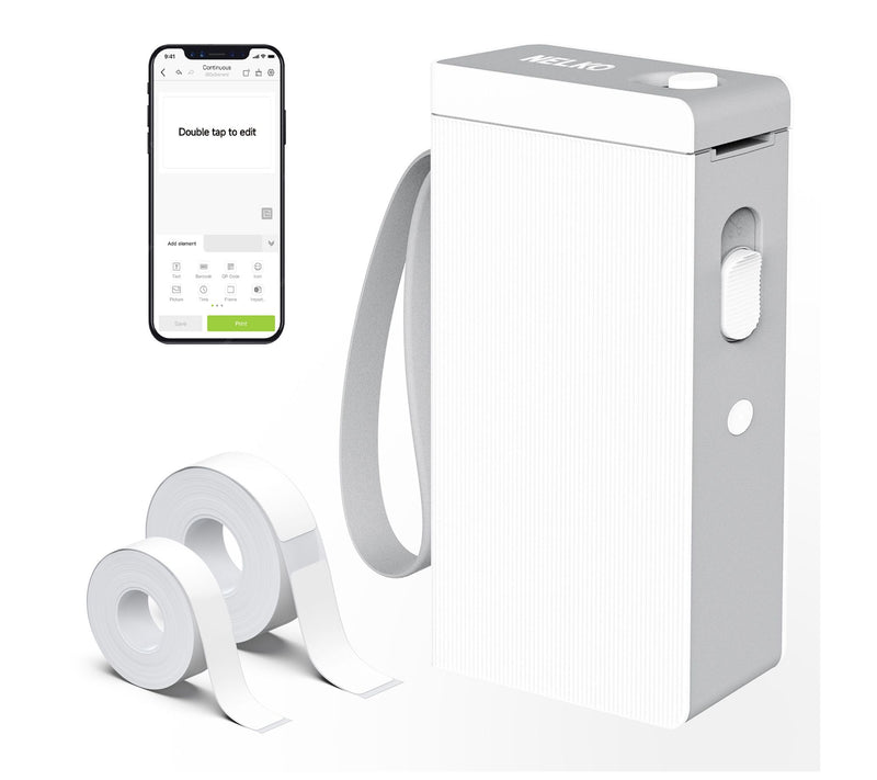 Nelko P22 Bluetooth Label Printer with 100pc Roll and 180pc Ro — Main view