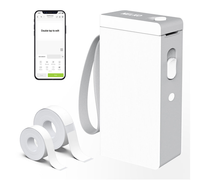 Nelko P22 Bluetooth Label Printer with 100pc Roll and 180pc Ro — View 10
