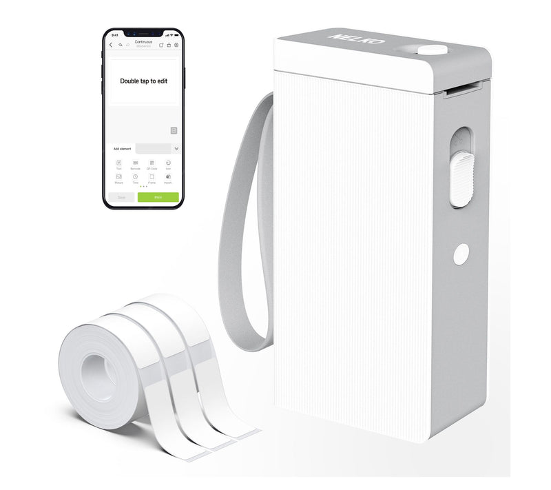 Nelko P22 Bluetooth Label Printer with 3 180pcRolls — View 7