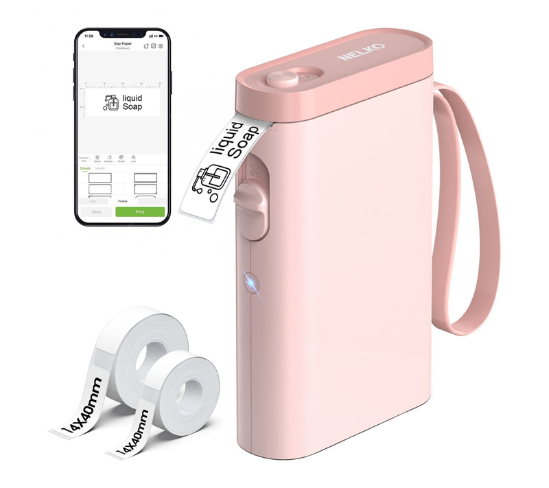 Nelko P21 Bluetooth Label Printer with 100pc Roll and 180pc Ro — View 19