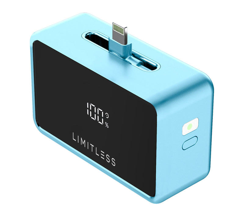 Limitless 5kmAh Mini Power Bank with 3-in-1 Rotating Adapter Tips — Main view