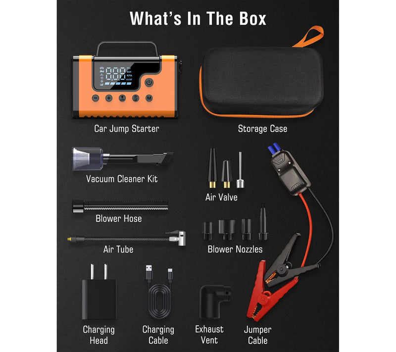 Sungale Car Jump Starter with Air Compressor and Vacuum Cleane — View 8