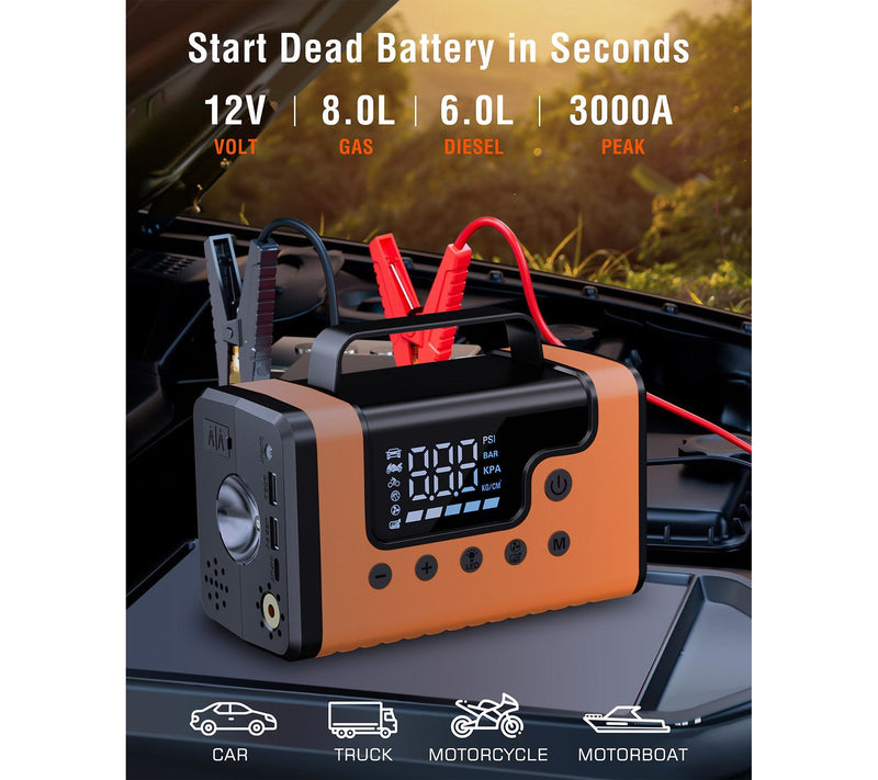 Sungale Car Jump Starter with Air Compressor and Vacuum Cleane — View 2