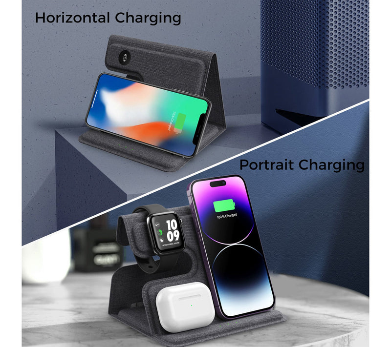 Alpha Digital 3-in-1 Foldable Wireless Charger — View 5