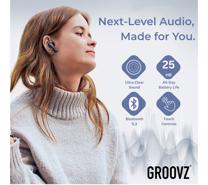 Groovz True Wireless Earbuds with Charging Case — View 40