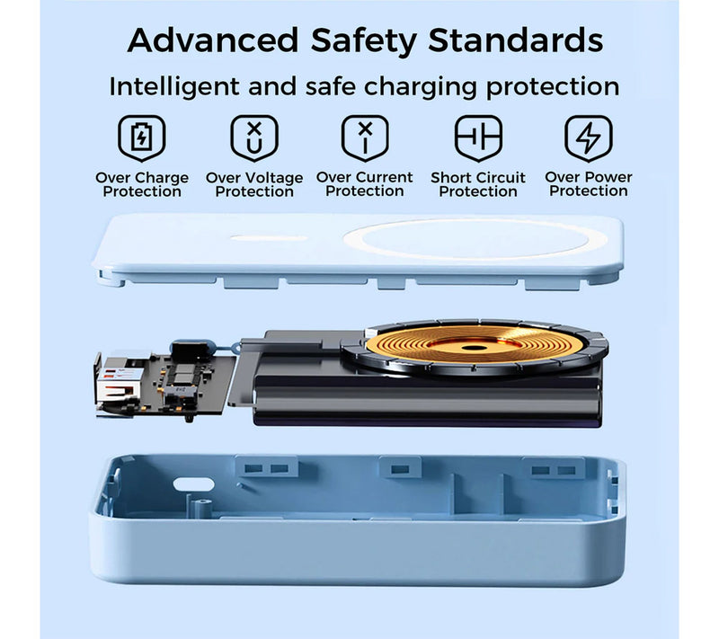 Alpha Digital 10000mAh Magnetic Powerbank withFoldable Stand — View 6
