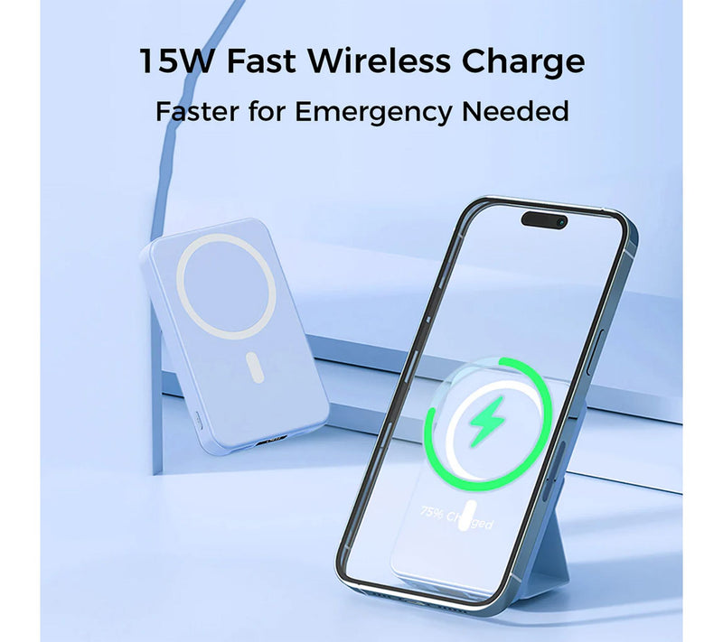 Alpha Digital 10000mAh Magnetic Powerbank withFoldable Stand — View 3