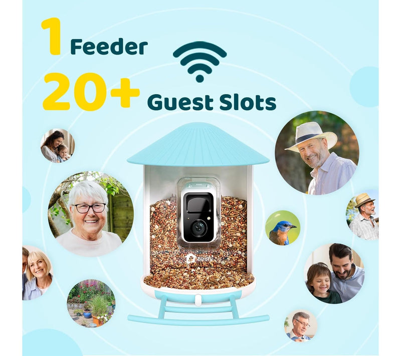 Birdfy Smart Bird Feeder with Camera Lite - Blue — View 2