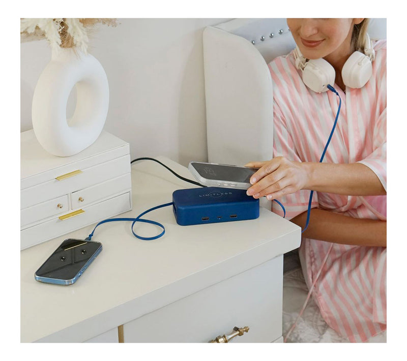 Limitless 65W PowerHub w/ Retractable Cables & Wireless Charge — View 13