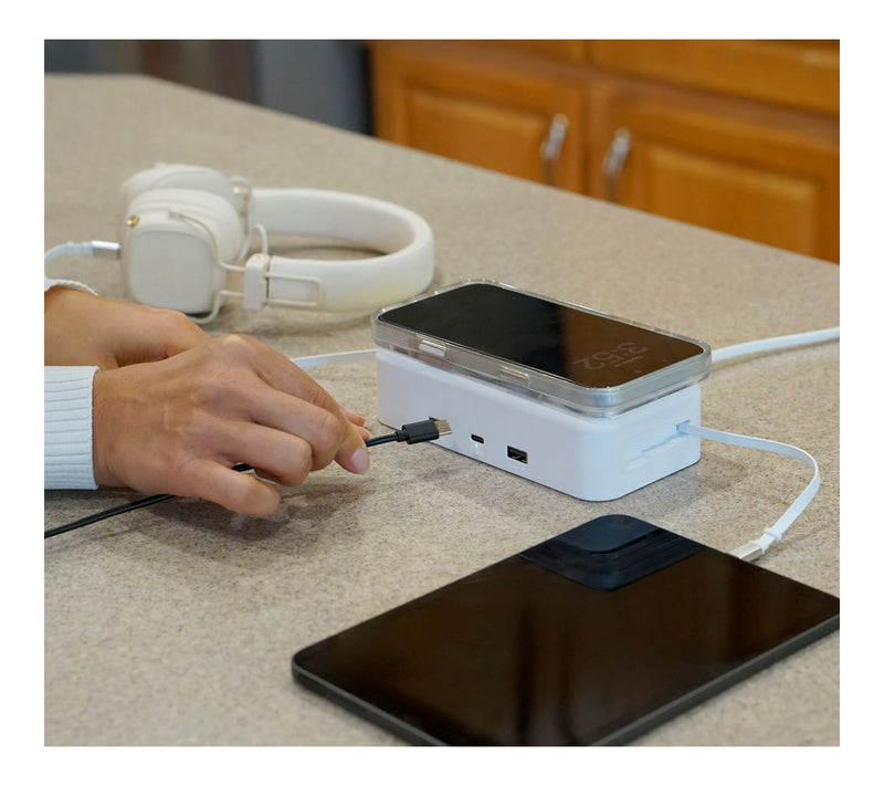 Limitless 65W PowerHub w/ Retractable Cables & Wireless Charge — View 12